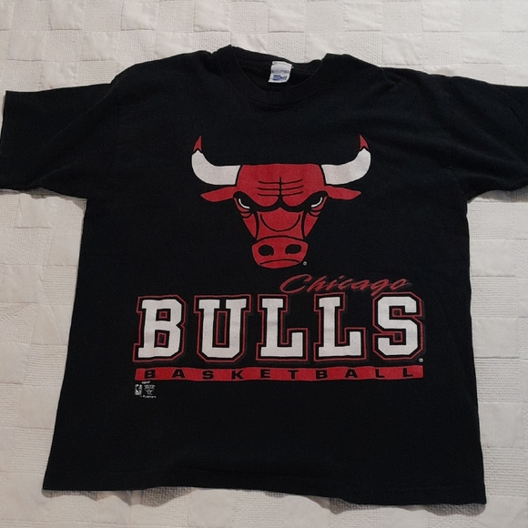 Vintage Salem Chicago Bulls Single Stitch T-Shirt Size L - Picture 1 of 4